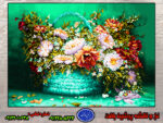 نخ و نقشه سبد گل لاله رنگبندی خاص