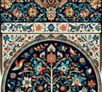 قیمت نخ و نقشه فرش تمام ابریشم درختی ( بازخرید تضمین شده )