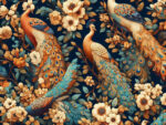 توضیحات جدیدترین نخ و نقشه تابلوفرش طاووس نفیس