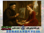 نخ و نقشه تابلوفرش استاد نقاش