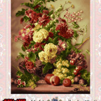 نخ و نقشه گل و گلدان 340 گره