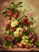 نخ و نقشه گل و گلدان 340 گره