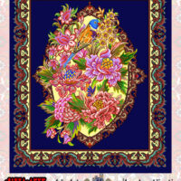 نخ و نقشه زیرپایی گل و مرغ جدید