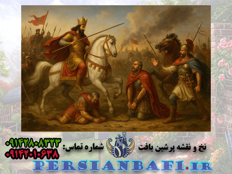 نخ و نقشه تابلوفرش شاپور ساسانی نخ و نقشه تابلوفرش شاپور ساسانی